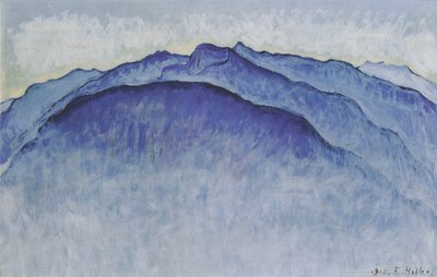 Sommet de montagne au matin - Ferdinand Hodler